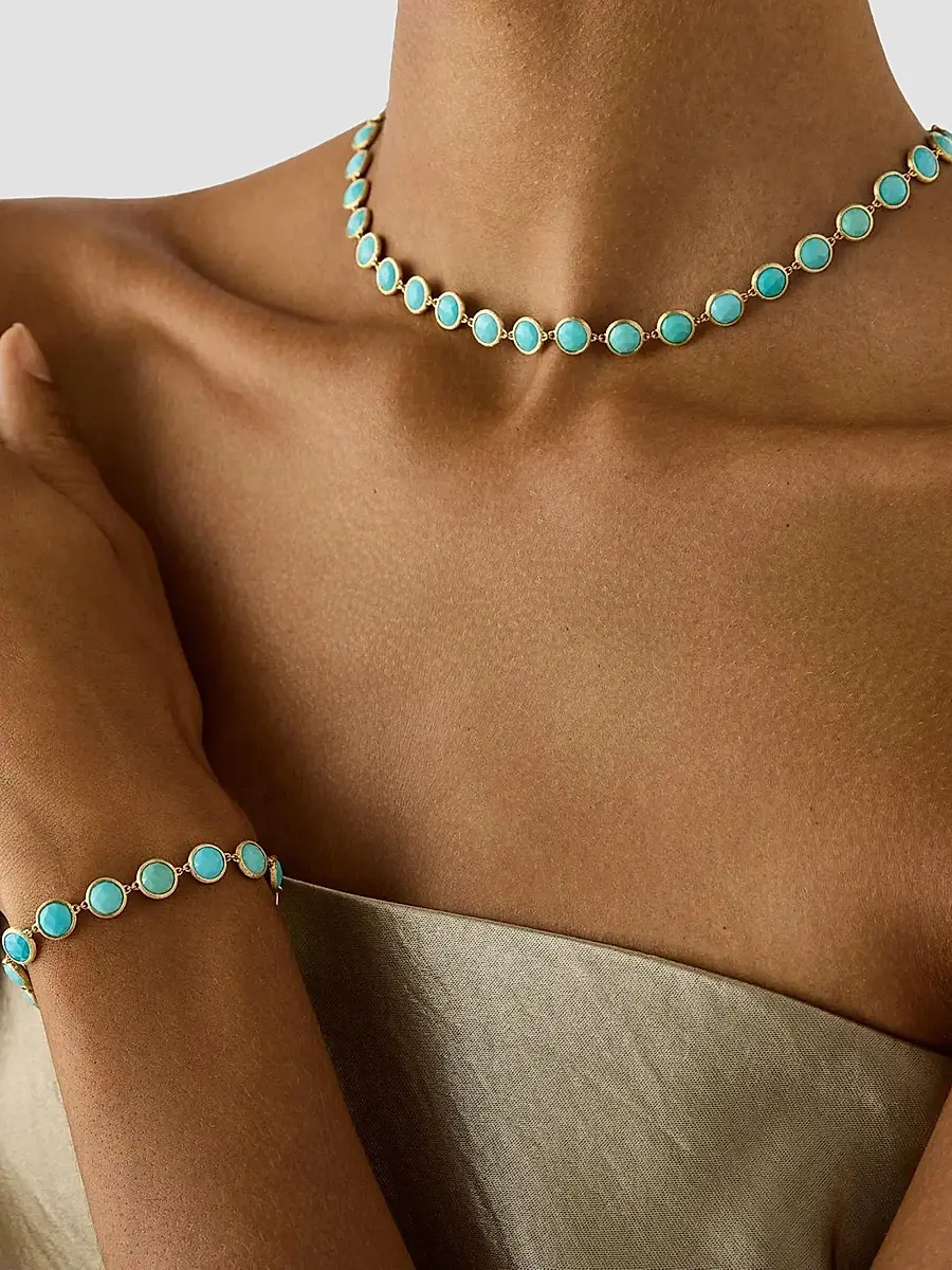MARCO BICEGO Women's Jaipur Color 18K Yellow Gold & Turquoise Bracelet - Yellow Gold | Thumbnail 2 MARCO BICEGO Women's Jaipur Color 18K Yellow Gold & Turquoise Bracelet - Yellow Gold | Thumbnail 2