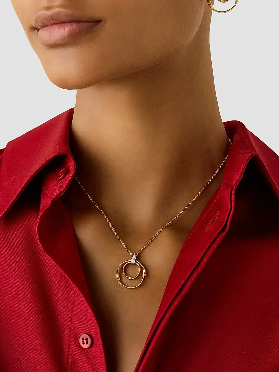 MARCO BICEGO Women's Marrakech Two-Tone 18K Gold & 0.04 TCW Diamond Pendant Necklace | Thumbnail 2 MARCO BICEGO Women's Marrakech Two-Tone 18K Gold & 0.04 TCW Diamond Pendant Necklace | Thumbnail 2