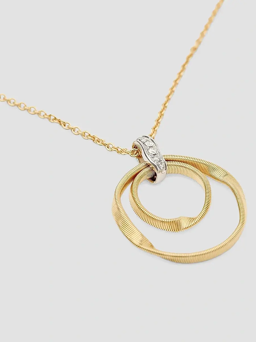 MARCO BICEGO Women's Marrakech Two-Tone 18K Gold & 0.04 TCW Diamond Pendant Necklace | Thumbnail 3 MARCO BICEGO Women's Marrakech Two-Tone 18K Gold & 0.04 TCW Diamond Pendant Necklace | Thumbnail 3