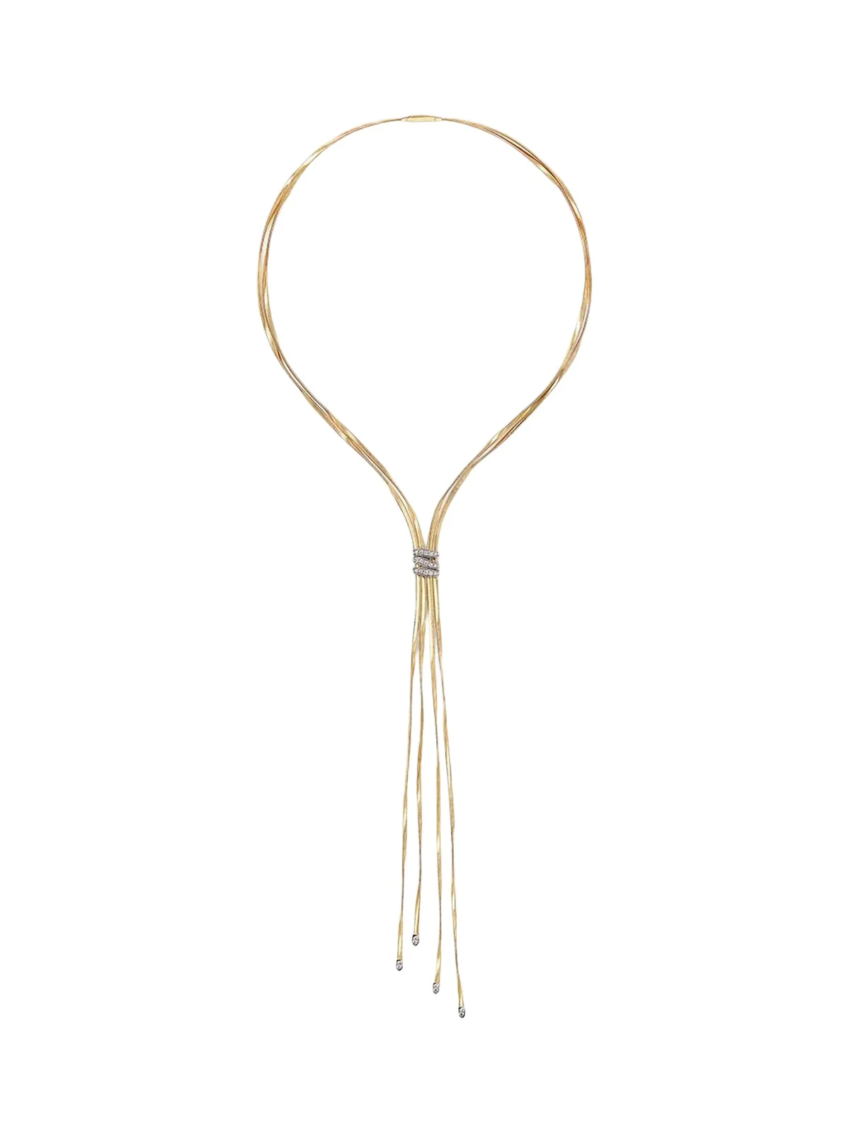 Women's Marrakech Two-Tone 18K Gold & 0.48 TCW Diamond Double-Strand Lariat Necklace