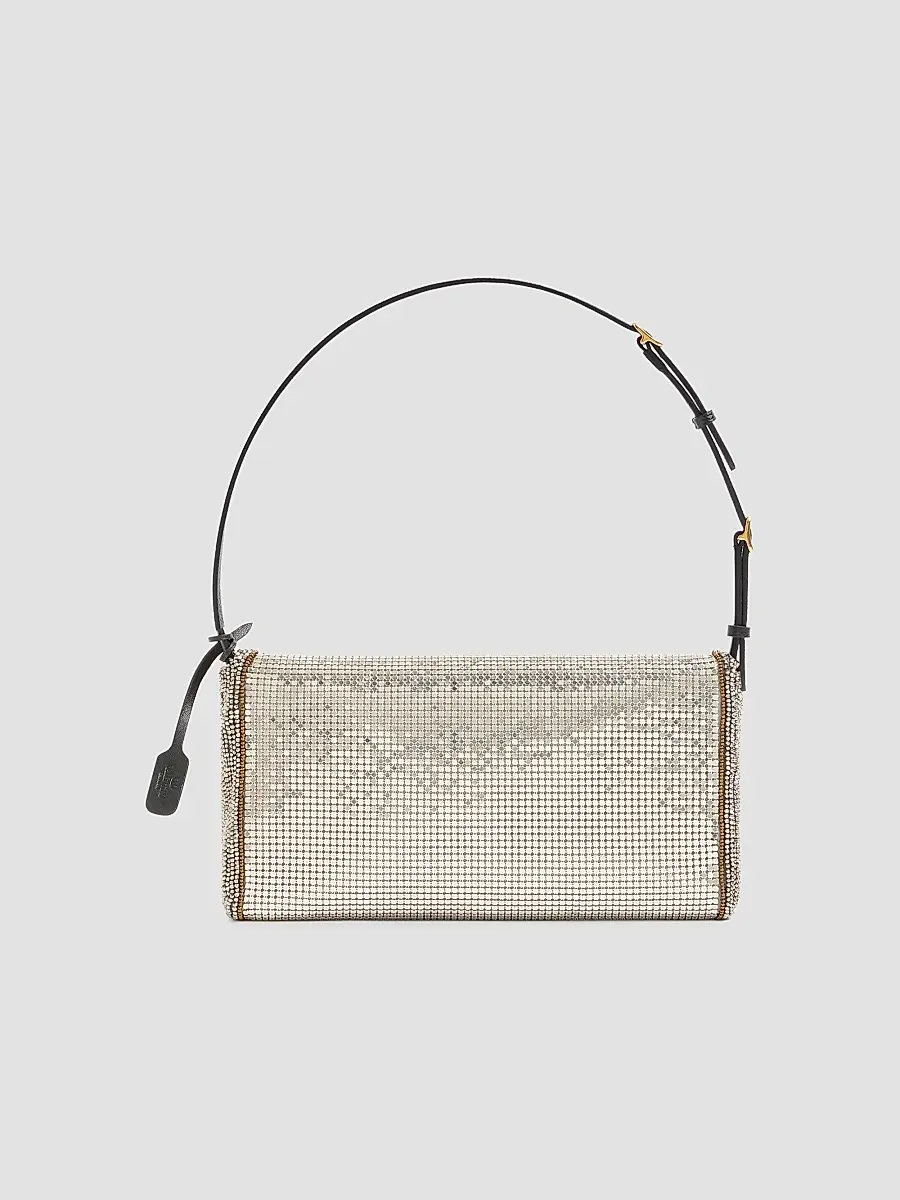 Valentino Women's DeVain Small Metallic Mesh Shoulder Bag | Thumbnail 4 Valentino Women's DeVain Small Metallic Mesh Shoulder Bag | Thumbnail 4