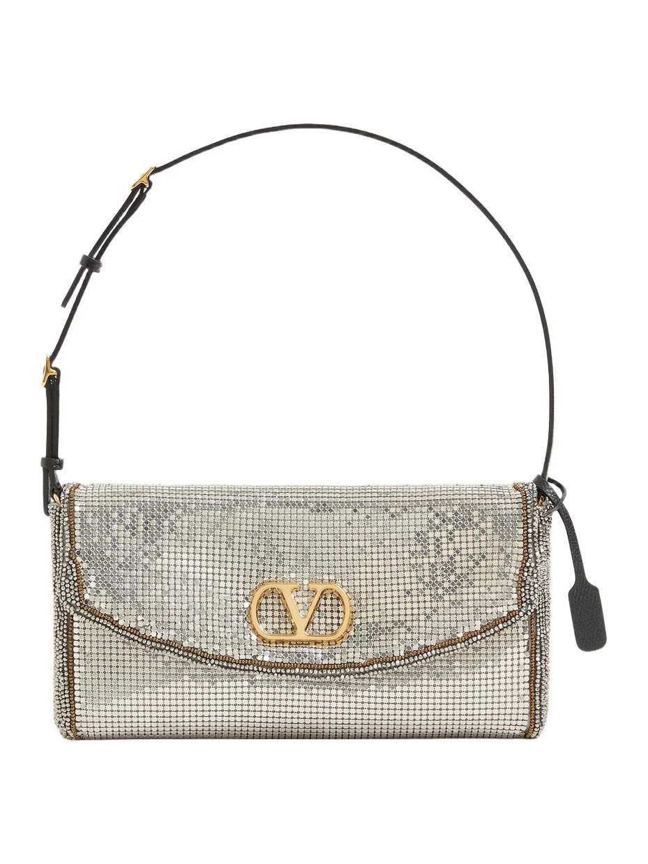 Women's DeVain Small Metallic Mesh Shoulder Bag Women's DeVain Small Metallic Mesh Shoulder Bag