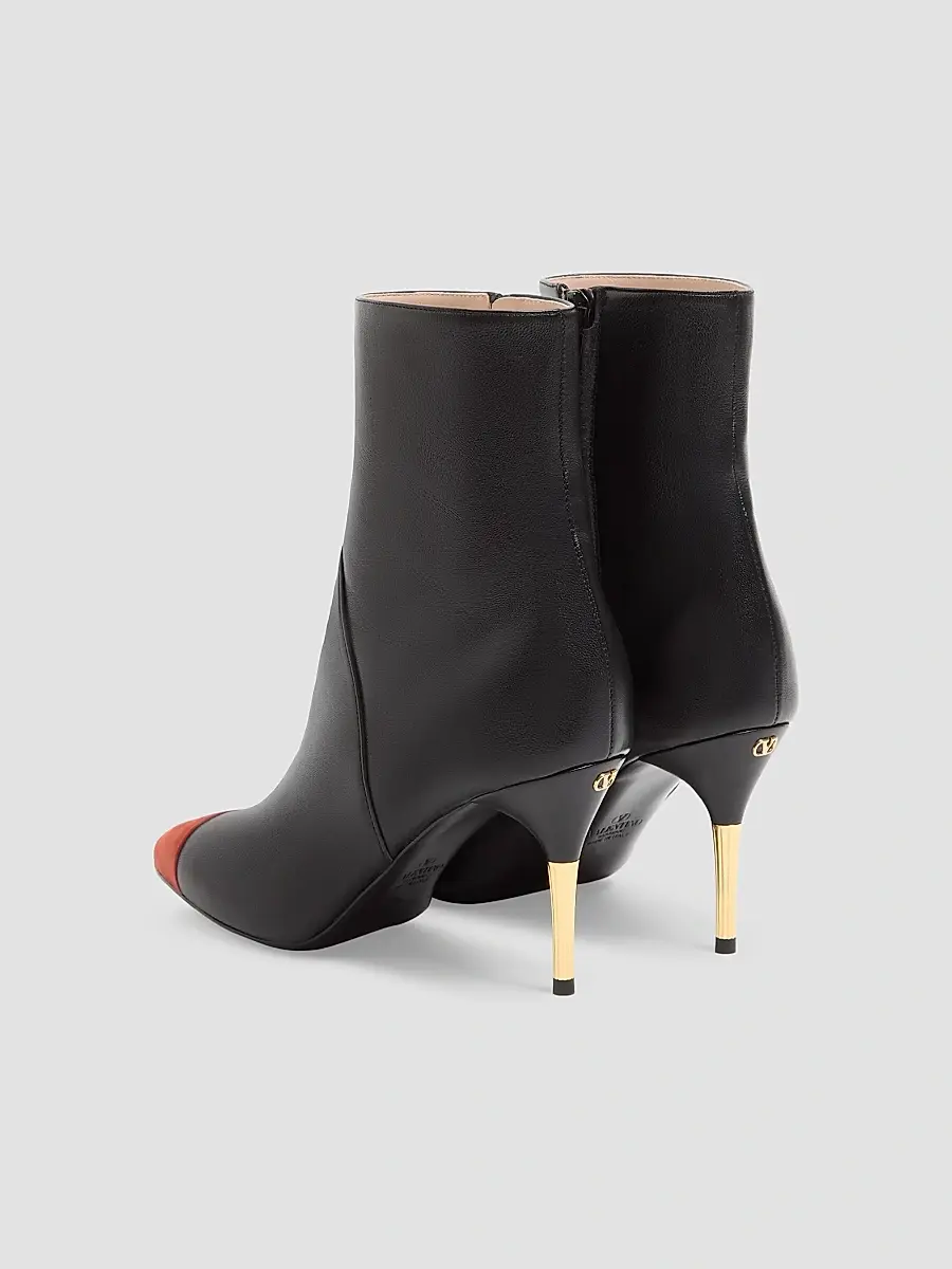 Valentino Women's Sinead 85MM Ankle Boots in Nappa and Suede - Black Rust | Thumbnail 3 Valentino Women's Sinead 85MM Ankle Boots in Nappa and Suede - Black Rust | Thumbnail 3