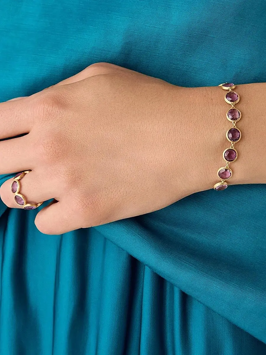 MARCO BICEGO Women's Jaipur Color 18K Yellow Gold & Amethyst Bracelet - Yellow Gold | Thumbnail 2 MARCO BICEGO Women's Jaipur Color 18K Yellow Gold & Amethyst Bracelet - Yellow Gold | Thumbnail 2