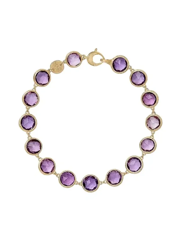 Women's Jaipur Color 18K Yellow Gold & Amethyst Bracelet - Yellow Gold Women's Jaipur Color 18K Yellow Gold & Amethyst Bracelet - Yellow Gold