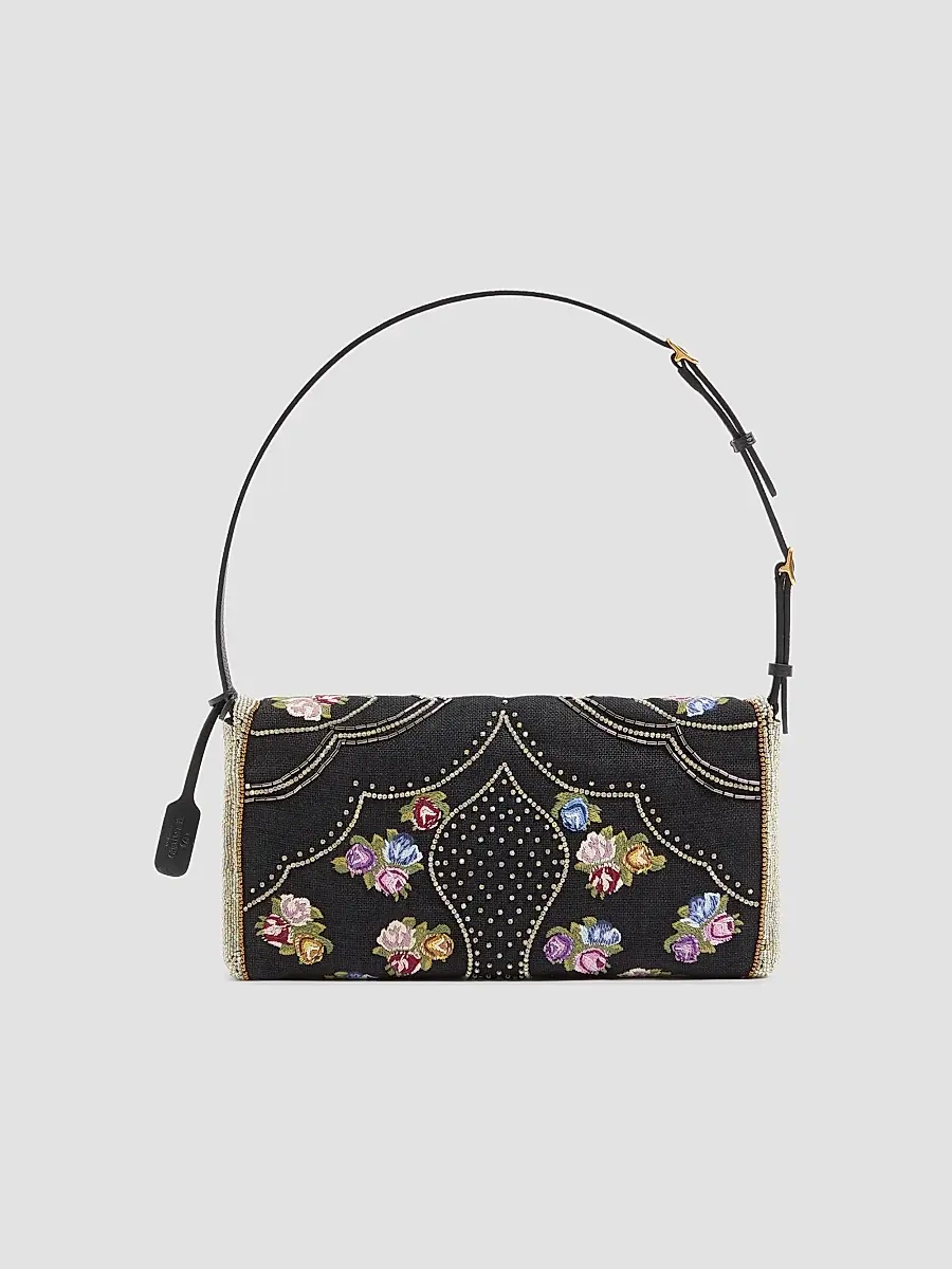 Valentino Women's DeVain Small Embroidered Shoulder Bag | Thumbnail 4 Valentino Women's DeVain Small Embroidered Shoulder Bag | Thumbnail 4