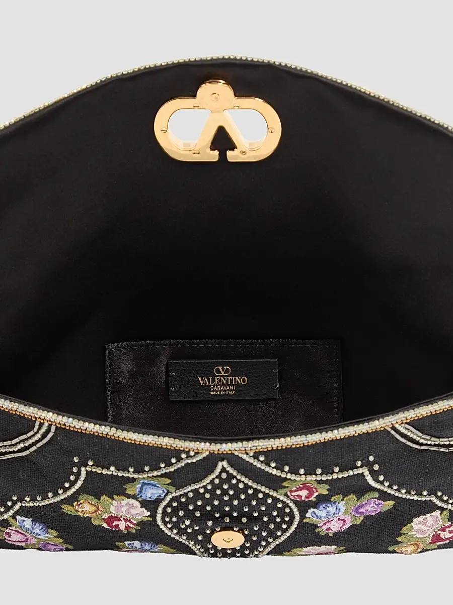 Valentino Women's DeVain Small Embroidered Shoulder Bag | Thumbnail 7 Valentino Women's DeVain Small Embroidered Shoulder Bag | Thumbnail 7
