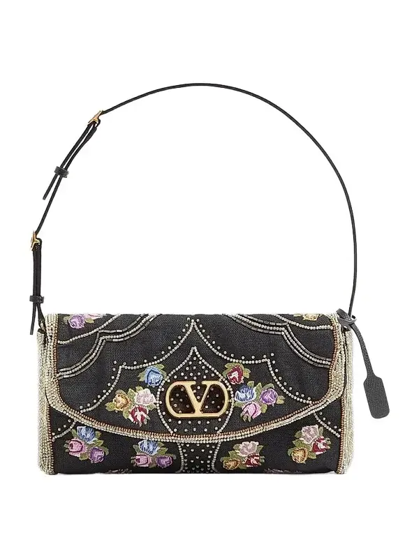 Women's DeVain Small Embroidered Shoulder Bag