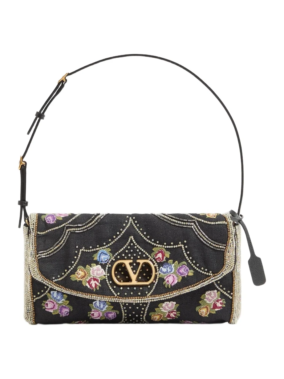 Women's DeVain Small Embroidered Shoulder Bag