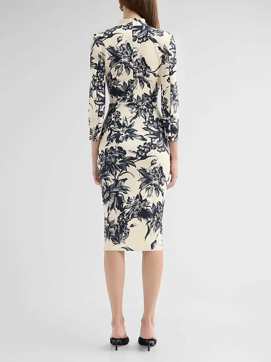 Chiara Boni La Petite Robe Women's Demei Floral Body-Con Dress | Thumbnail 3 Chiara Boni La Petite Robe Women's Demei Floral Body-Con Dress | Thumbnail 3