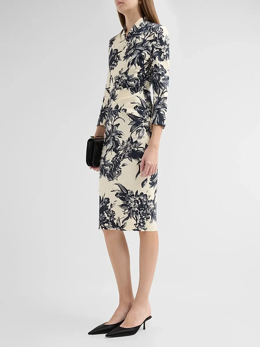 Chiara Boni La Petite Robe Women's Demei Floral Body-Con Dress | Thumbnail 4 Chiara Boni La Petite Robe Women's Demei Floral Body-Con Dress | Thumbnail 4