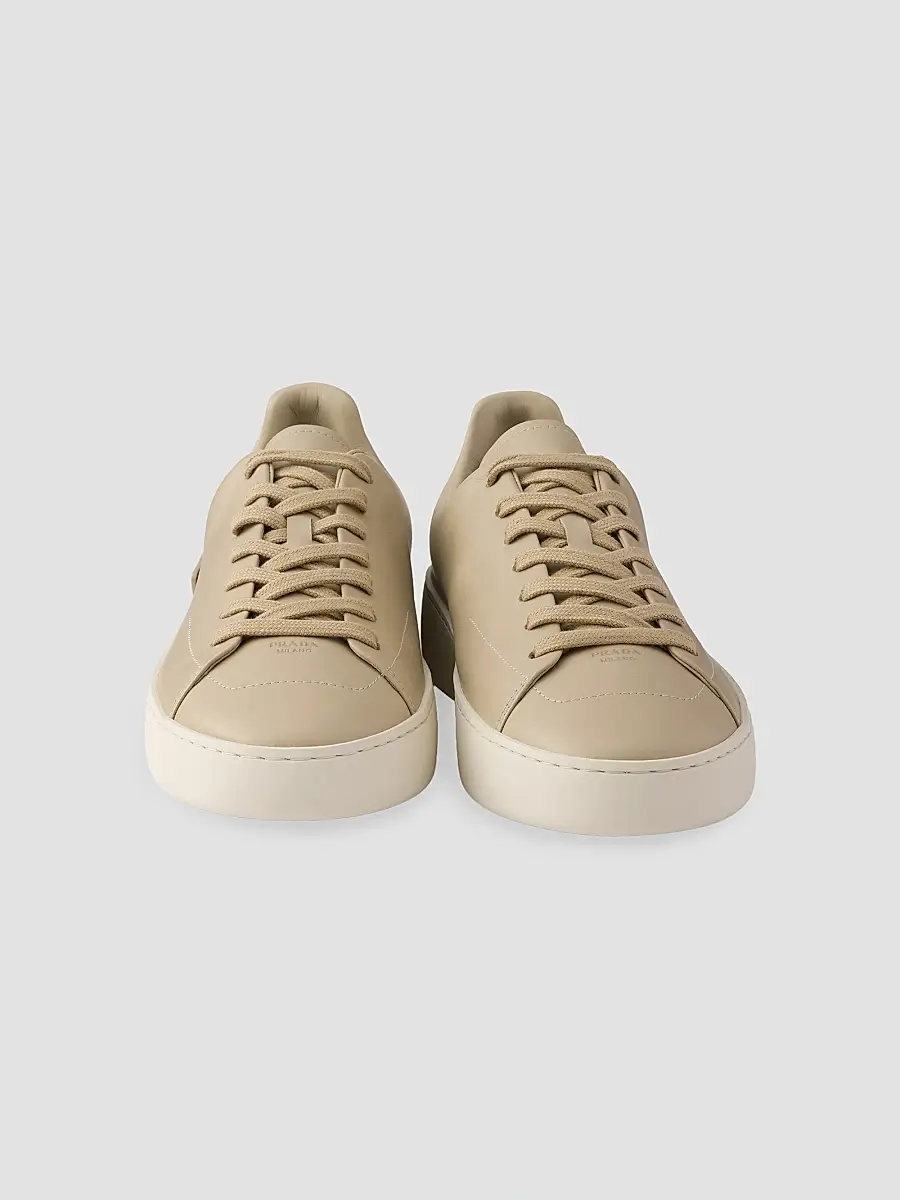 Prada Men's Court Leather Sneakers | Thumbnail 3 Prada Men's Court Leather Sneakers | Thumbnail 3