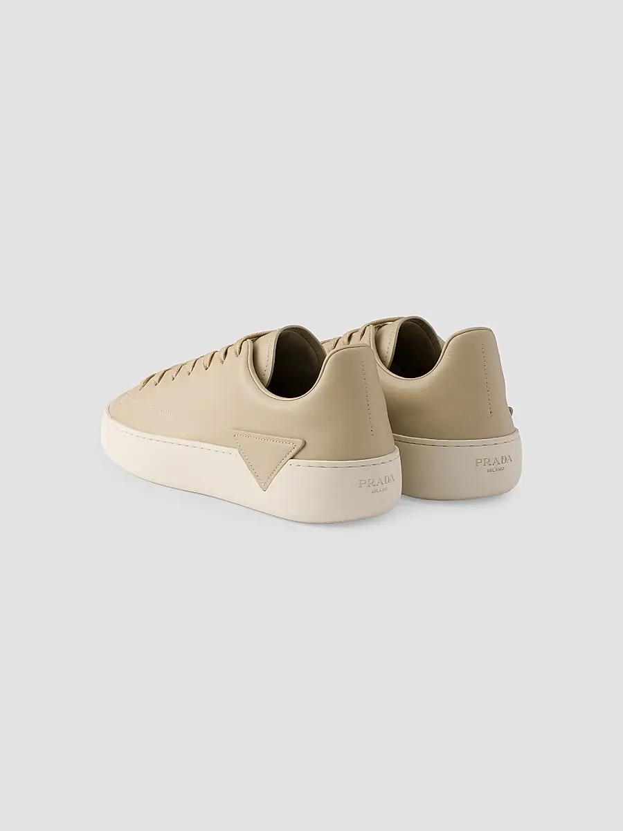 Prada Men's Court Leather Sneakers | Thumbnail 4 Prada Men's Court Leather Sneakers | Thumbnail 4