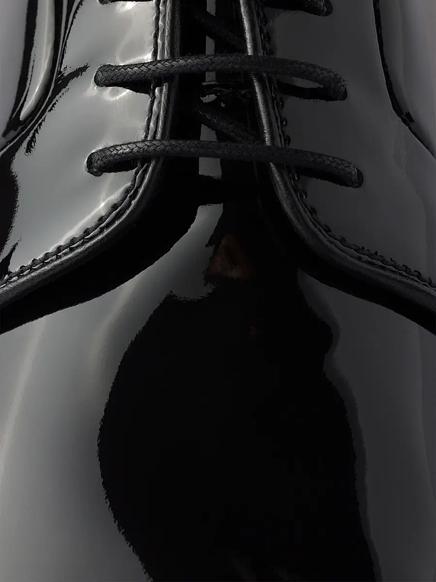 Prada Men's Patent Leather Lace-Up Shoes | Thumbnail 5 Prada Men's Patent Leather Lace-Up Shoes | Thumbnail 5