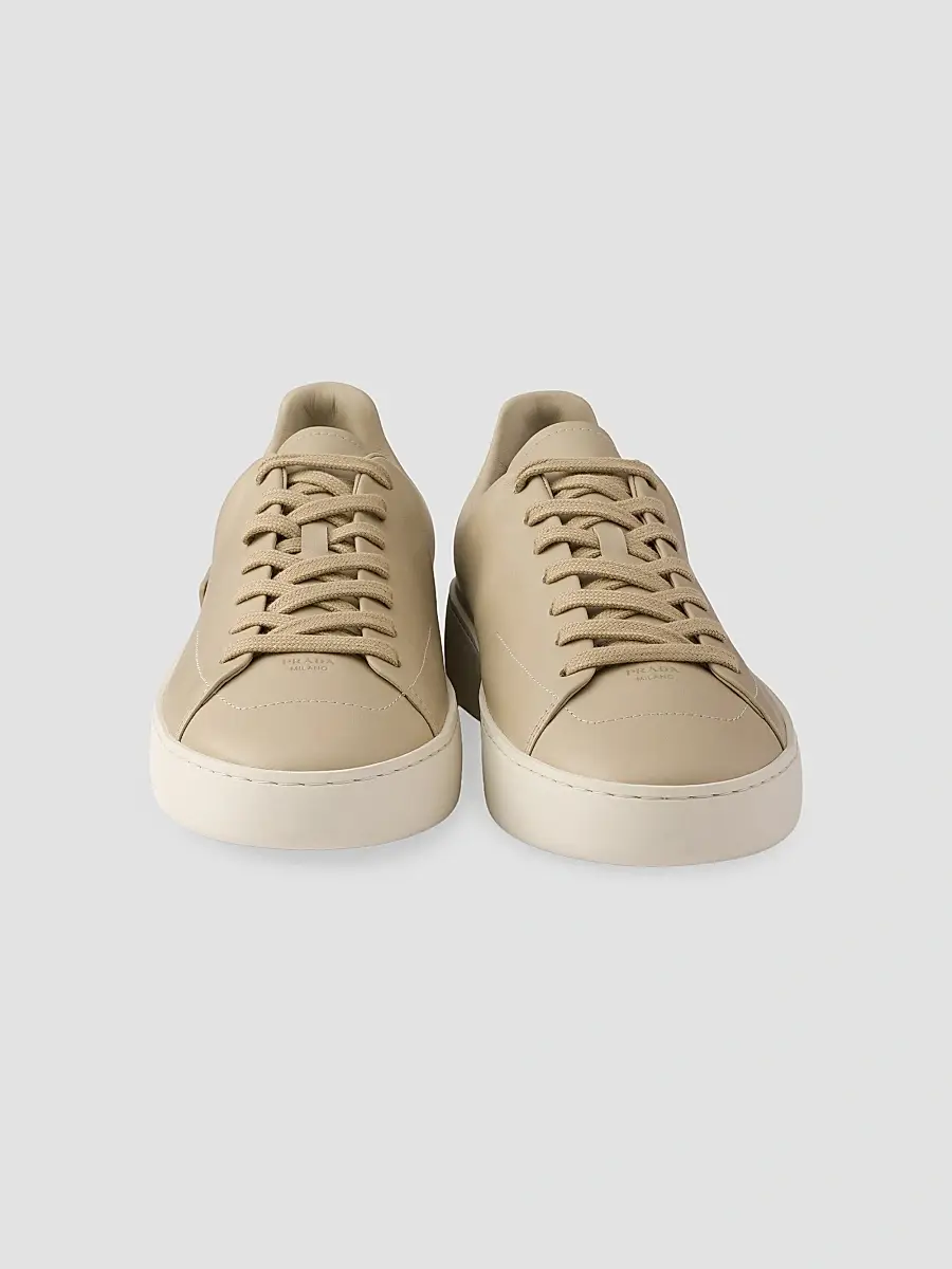 Prada Men's Court Leather Sneakers | Thumbnail 3 Prada Men's Court Leather Sneakers | Thumbnail 3