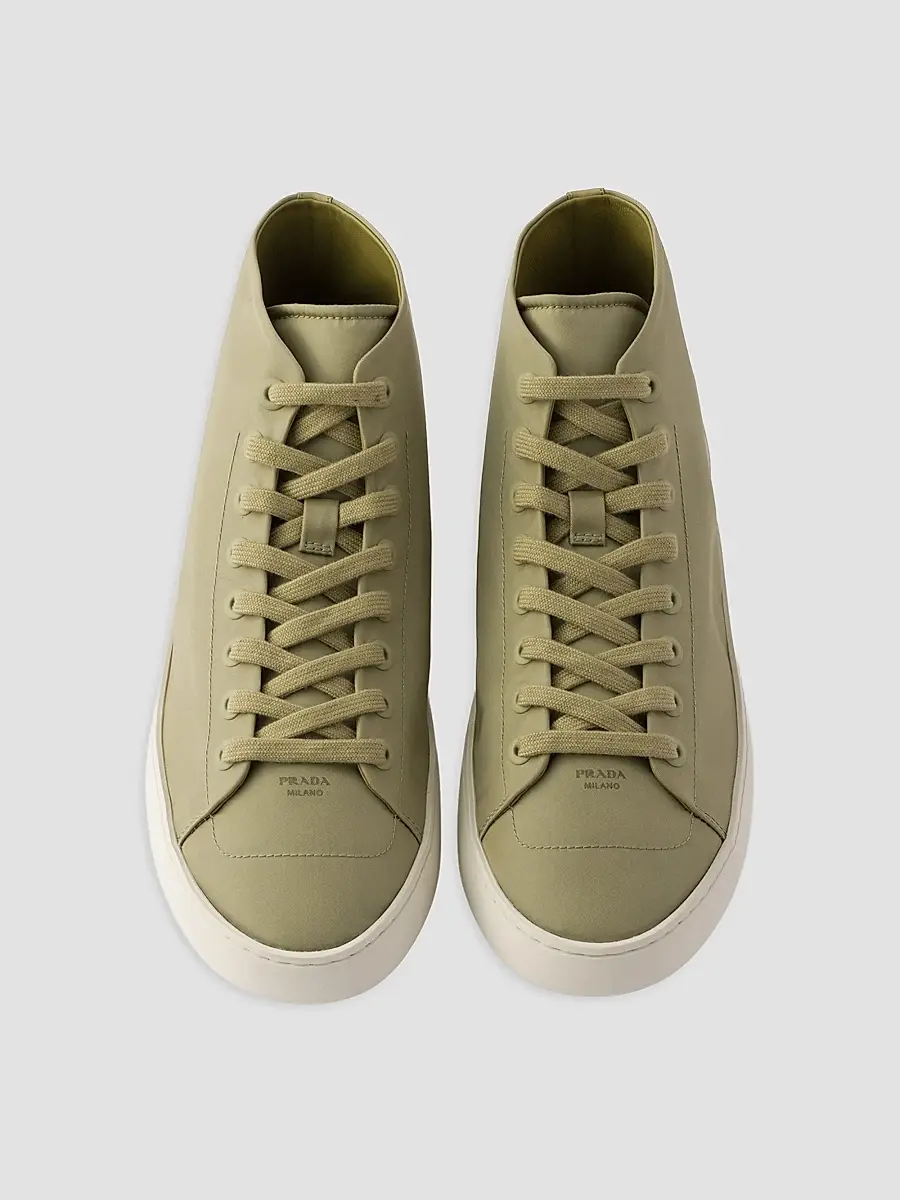 Prada Men's High-Top Re-Nylon Sneakers | Thumbnail 2 Prada Men's High-Top Re-Nylon Sneakers | Thumbnail 2
