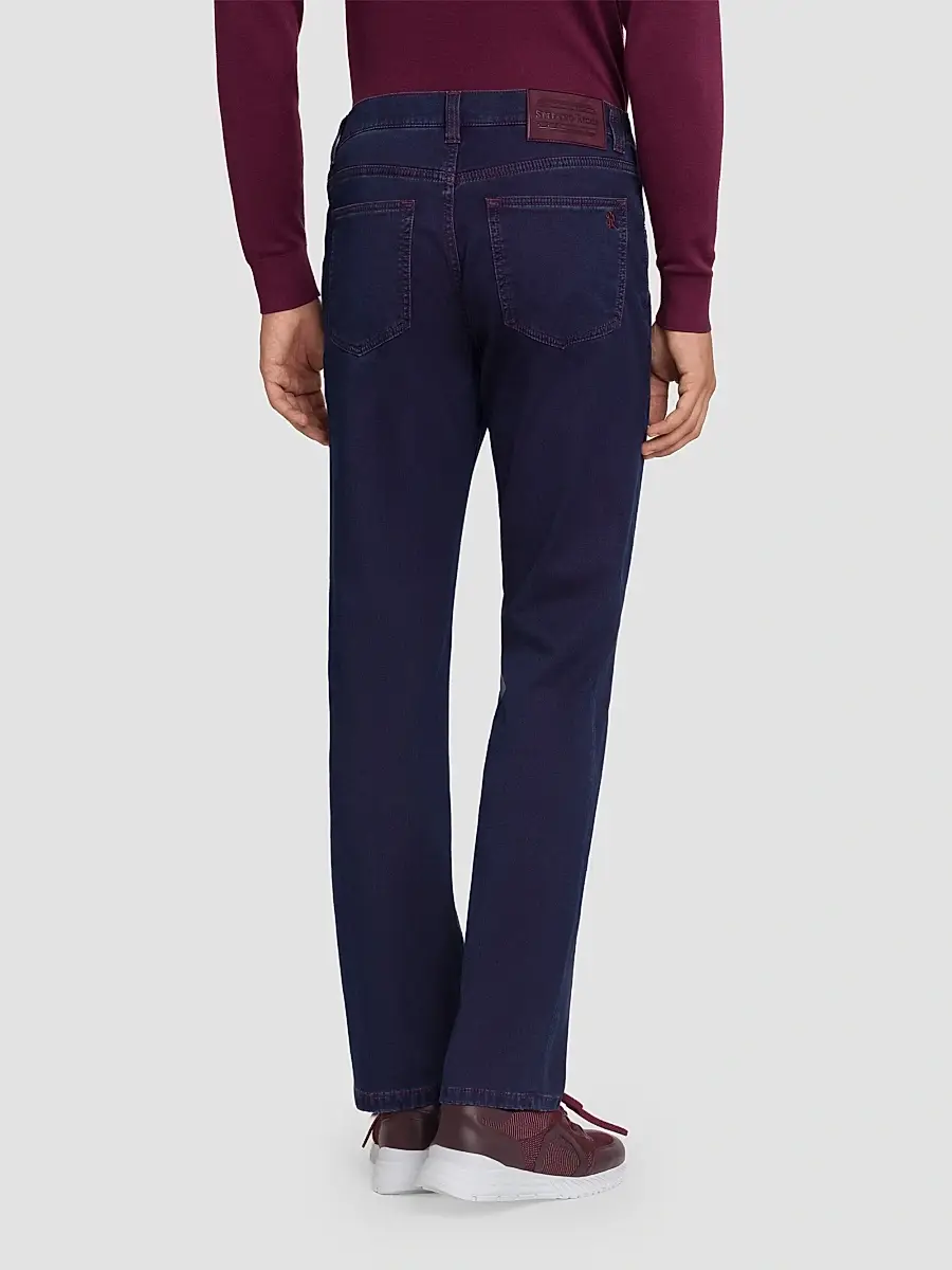 Stefano Ricci Men's Cotton Blend Tapered Jeans | Thumbnail 3