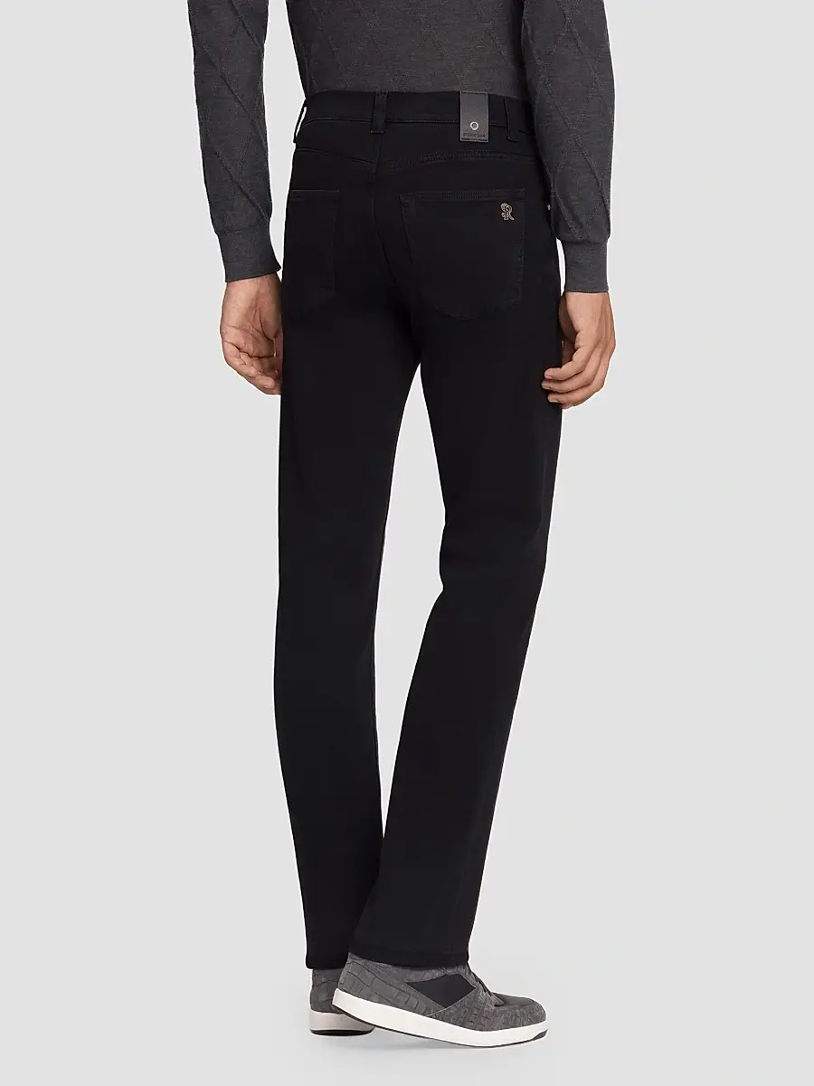 Stefano Ricci Men's Cotton Blend Tapered Jeans | Thumbnail 3 Stefano Ricci Men's Cotton Blend Tapered Jeans | Thumbnail 3