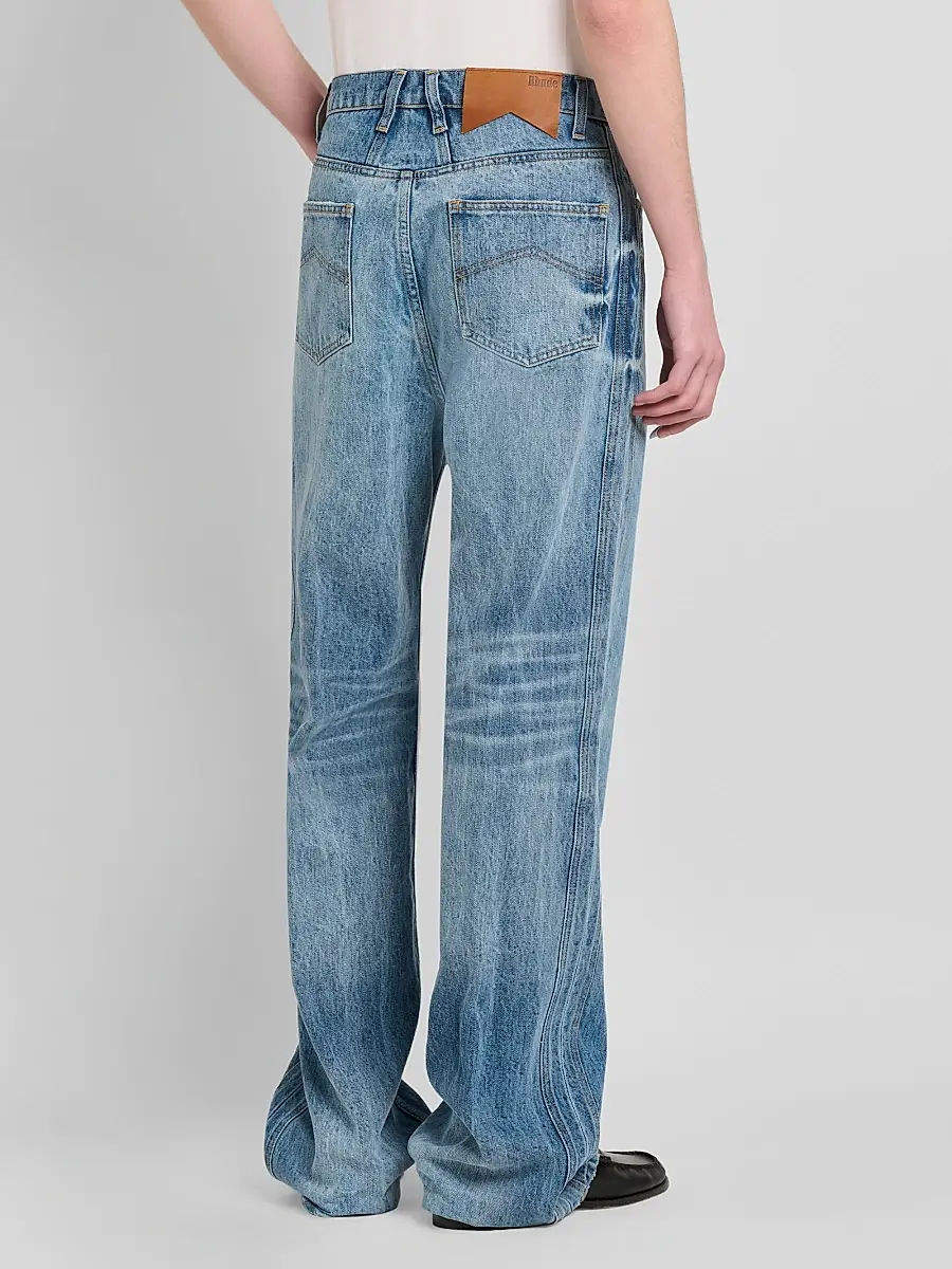 Rhude Men's 90S Traxedo Straight-Leg Jeans | Thumbnail 3 Rhude Men's 90S Traxedo Straight-Leg Jeans | Thumbnail 3