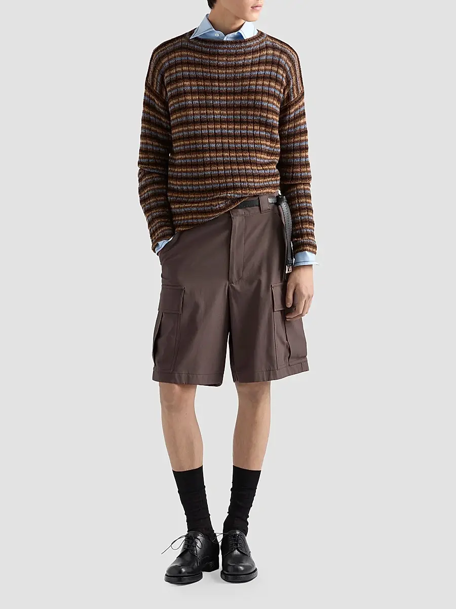 Prada Men's Cotton Bermudas | Thumbnail 2 Prada Men's Cotton Bermudas | Thumbnail 2