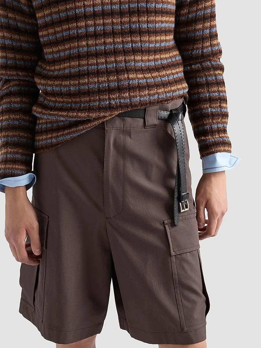 Prada Men's Cotton Bermudas | Thumbnail 4 Prada Men's Cotton Bermudas | Thumbnail 4