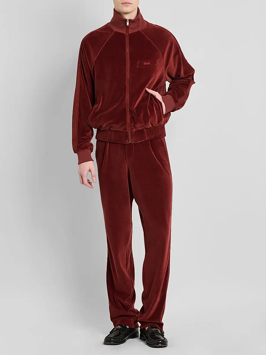 Rhude Men's Madera Velour Track Jacket | Thumbnail 2