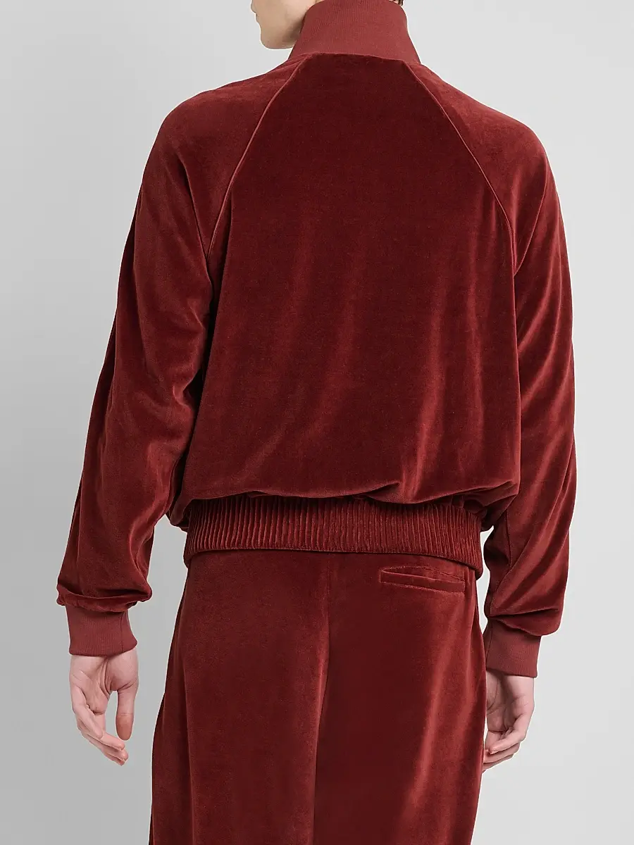 Rhude Men's Madera Velour Track Jacket | Thumbnail 3