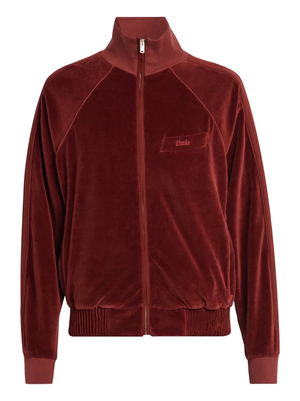 Rhude Men's Madera Velour Track Jacket