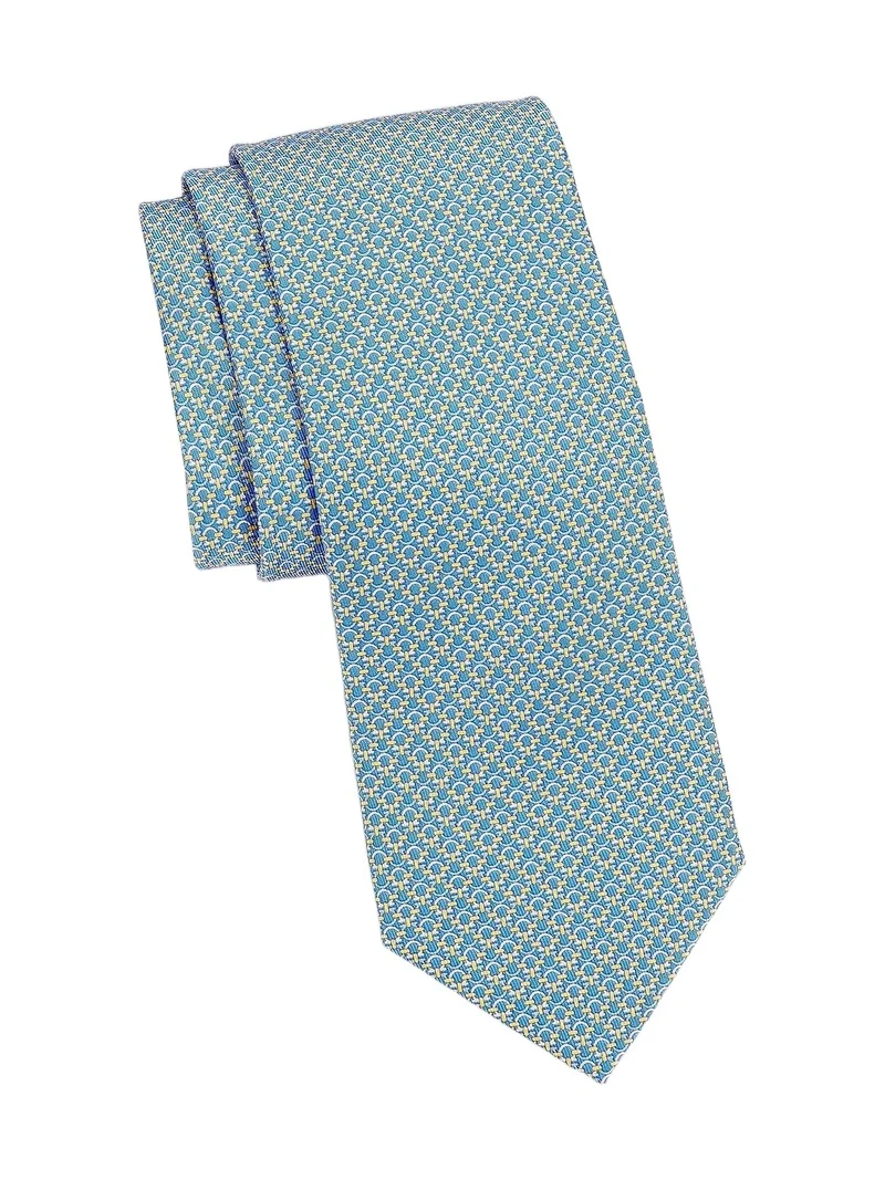 Ferragamo Men's Gancini Silk Tie