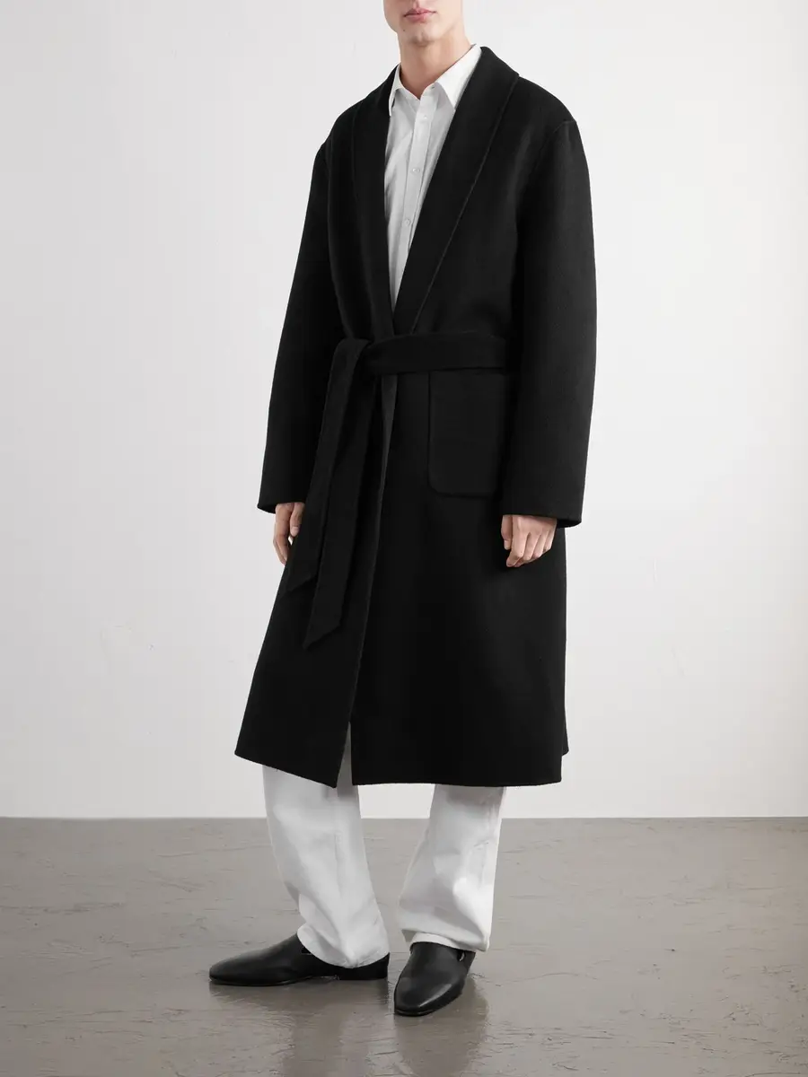 TOTEME Belted Wool Coat - Men | Thumbnail 3 TOTEME Belted Wool Coat - Men | Thumbnail 3