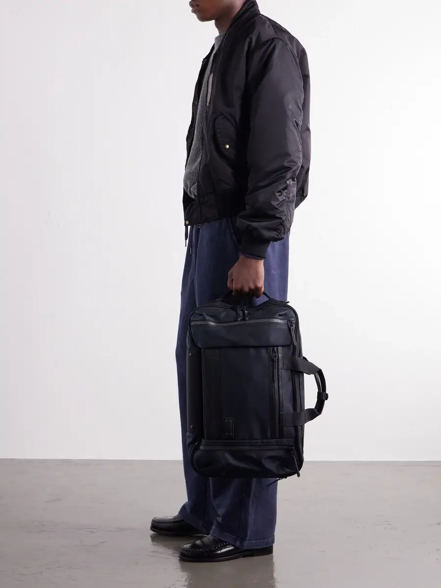 Master-Piece Rise Leather and Canvas-Trimmed CORDURA® MasterTeX Backpack - Men | Thumbnail 2 Master-Piece Rise Leather and Canvas-Trimmed CORDURA® MasterTeX Backpack - Men | Thumbnail 2