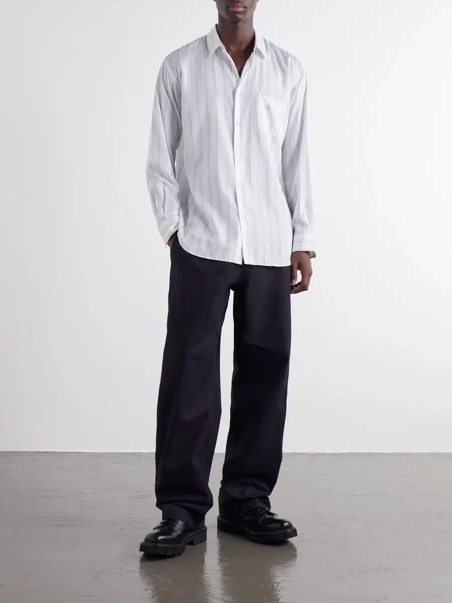 Comme des Garçons SHIRT Striped Satin Shirt - Men | Thumbnail 2 Comme des Garçons SHIRT Striped Satin Shirt - Men | Thumbnail 2
