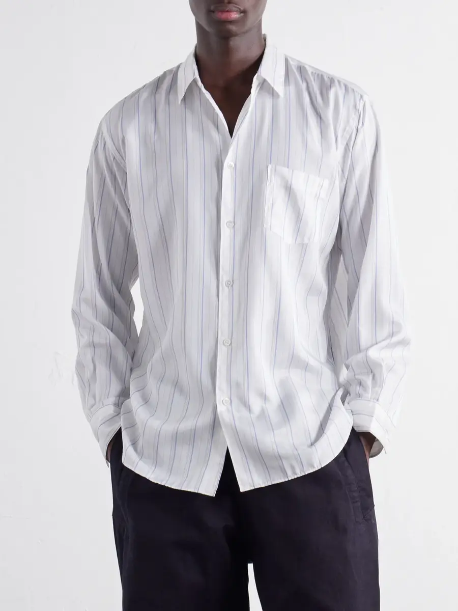 Comme des Garçons SHIRT Striped Satin Shirt - Men | Thumbnail 3 Comme des Garçons SHIRT Striped Satin Shirt - Men | Thumbnail 3
