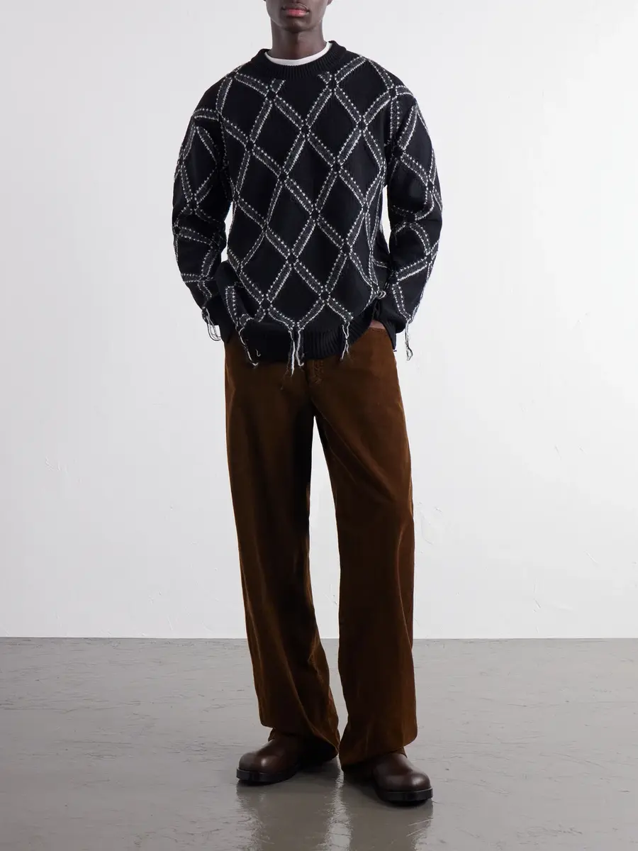 Junya Watanabe Intarsia Wool-Blend Sweater - Men | Thumbnail 2