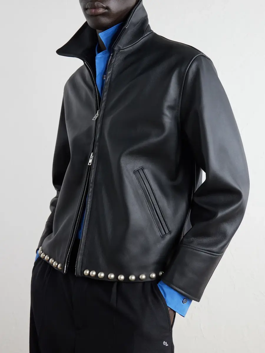 Second/Layer Rider Embellished Leather Jacket - Men | Thumbnail 5 Second/Layer Rider Embellished Leather Jacket - Men | Thumbnail 5