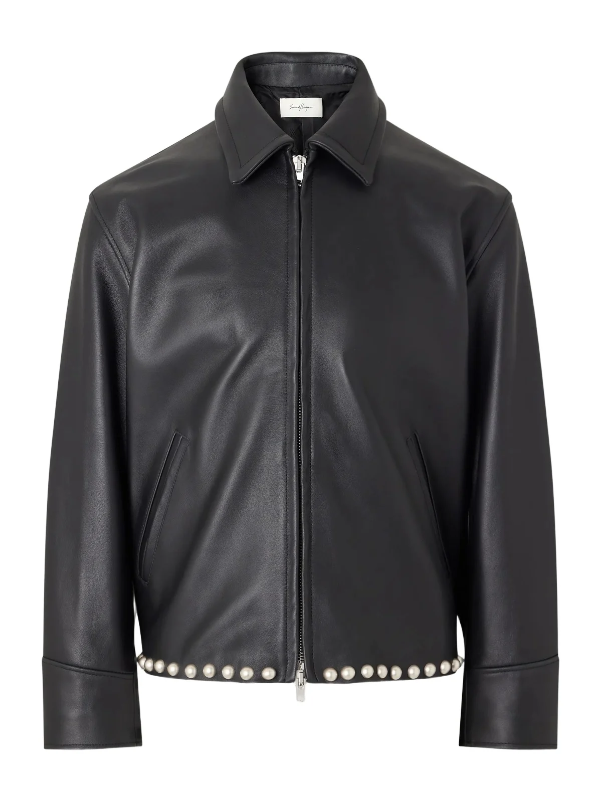 Rider Embellished Leather Jacket - Men Rider Embellished Leather Jacket - Men