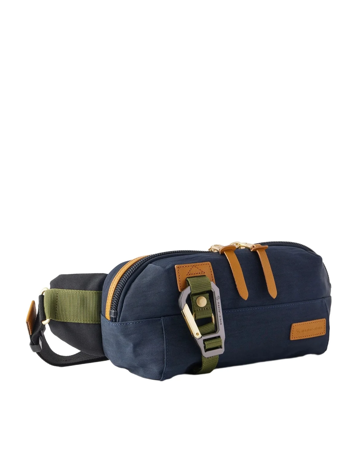 Master-Piece Link Leather-Trimmed Nylon-Twill Belt Bag - Men