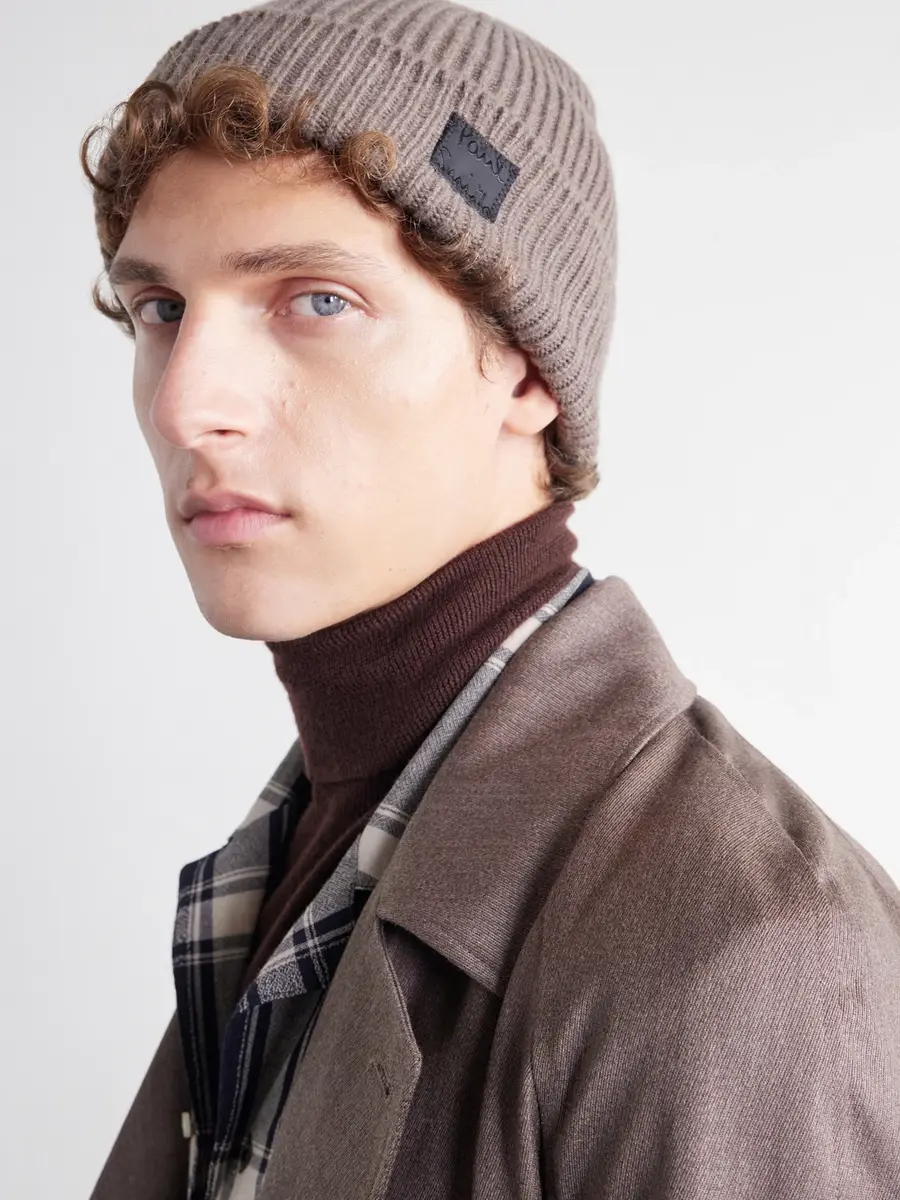 Paul Smith Logo-Appliquéd Ribbed Cashmere and Merino Wool-Blend Beanie - Men | Thumbnail 2