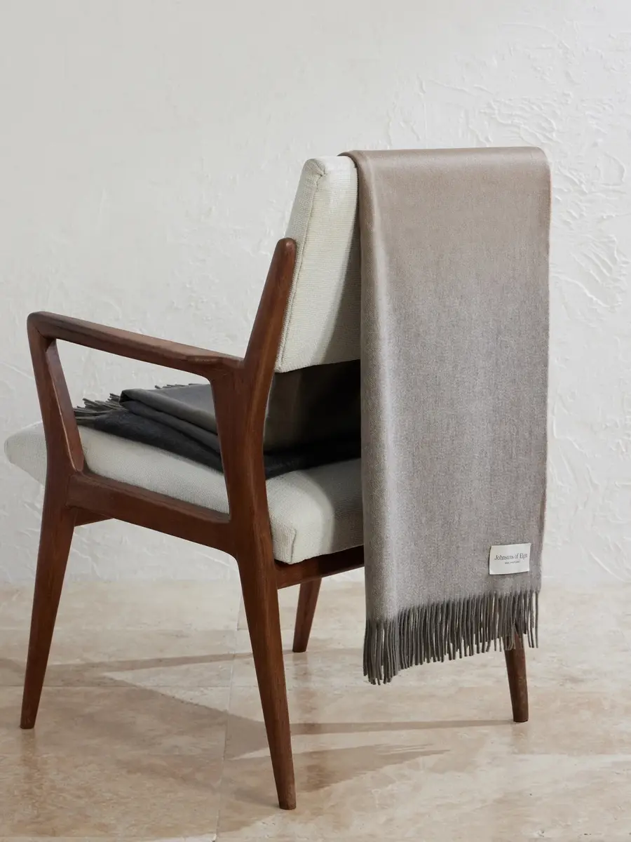 Johnstons of Elgin Umbra Cashmere Throw - Men