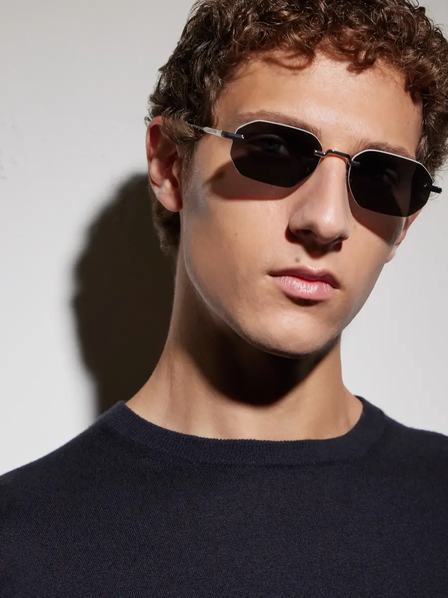 DIOR Eyewear DiorBlackSuit S19U Square-Frame Silver-Tone Metal Sunglasses - Men | Thumbnail 5