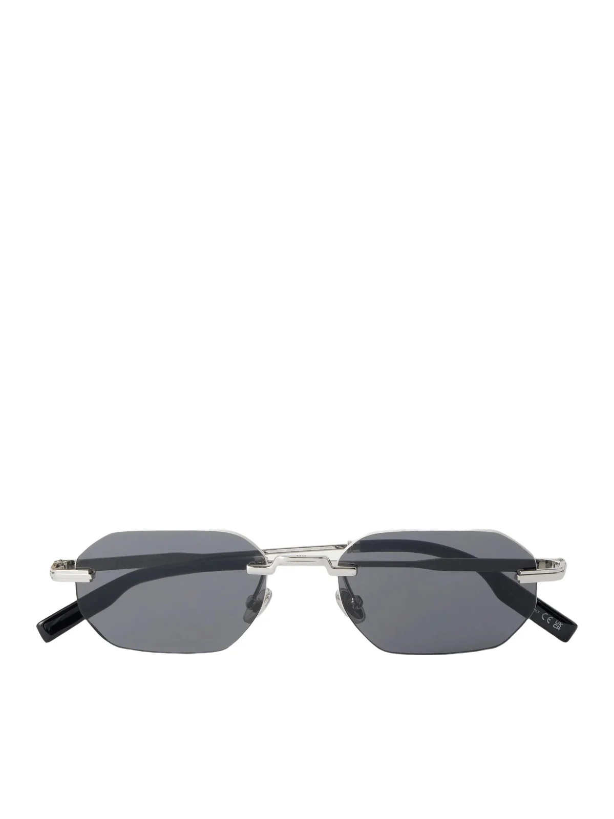 DIOR Eyewear DiorBlackSuit S19U Geometric Square-Frame Silver-Tone Metal Sunglasses - Men