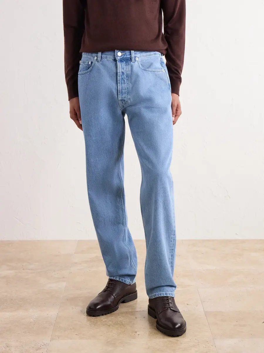 Thom Sweeney Easy Fit Straight-Leg Jeans - Men | Thumbnail 3