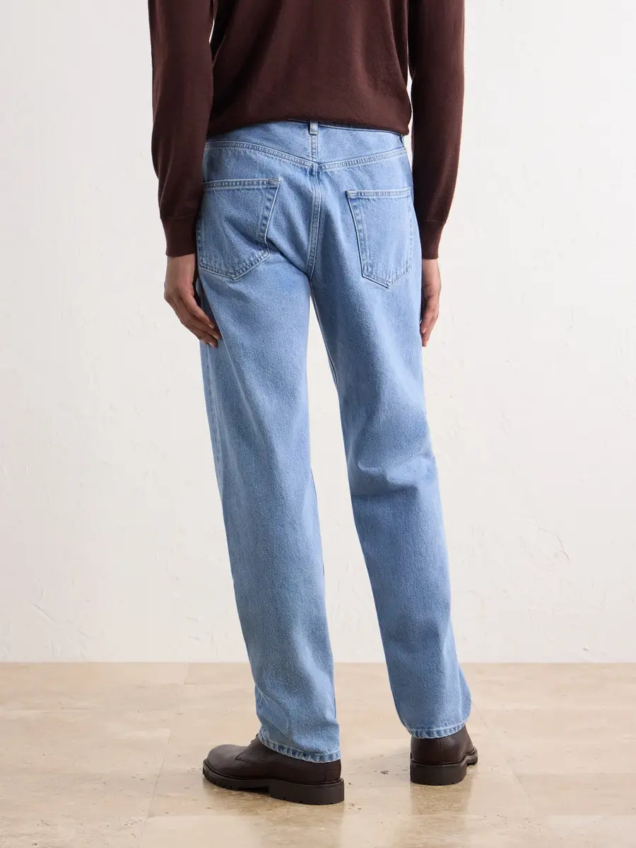 Thom Sweeney Easy Fit Straight-Leg Jeans - Men | Thumbnail 4