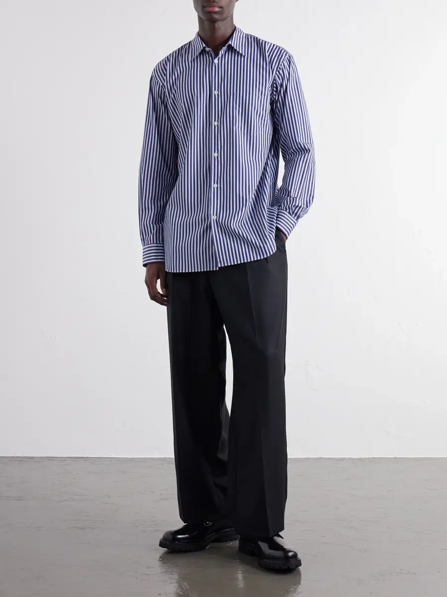 Comme des Garçons SHIRT Striped Cotton-Poplin Shirt - Men | Thumbnail 2 Comme des Garçons SHIRT Striped Cotton-Poplin Shirt - Men | Thumbnail 2