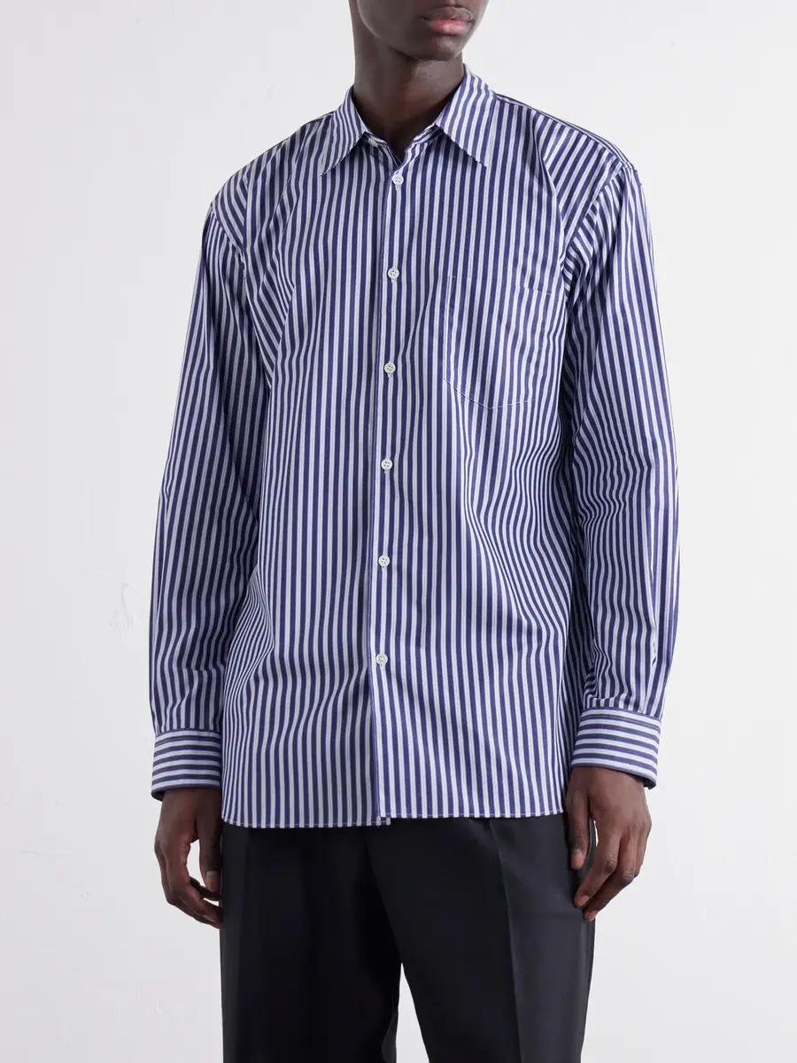 Comme des Garçons SHIRT Striped Cotton-Poplin Shirt - Men | Thumbnail 3 Comme des Garçons SHIRT Striped Cotton-Poplin Shirt - Men | Thumbnail 3