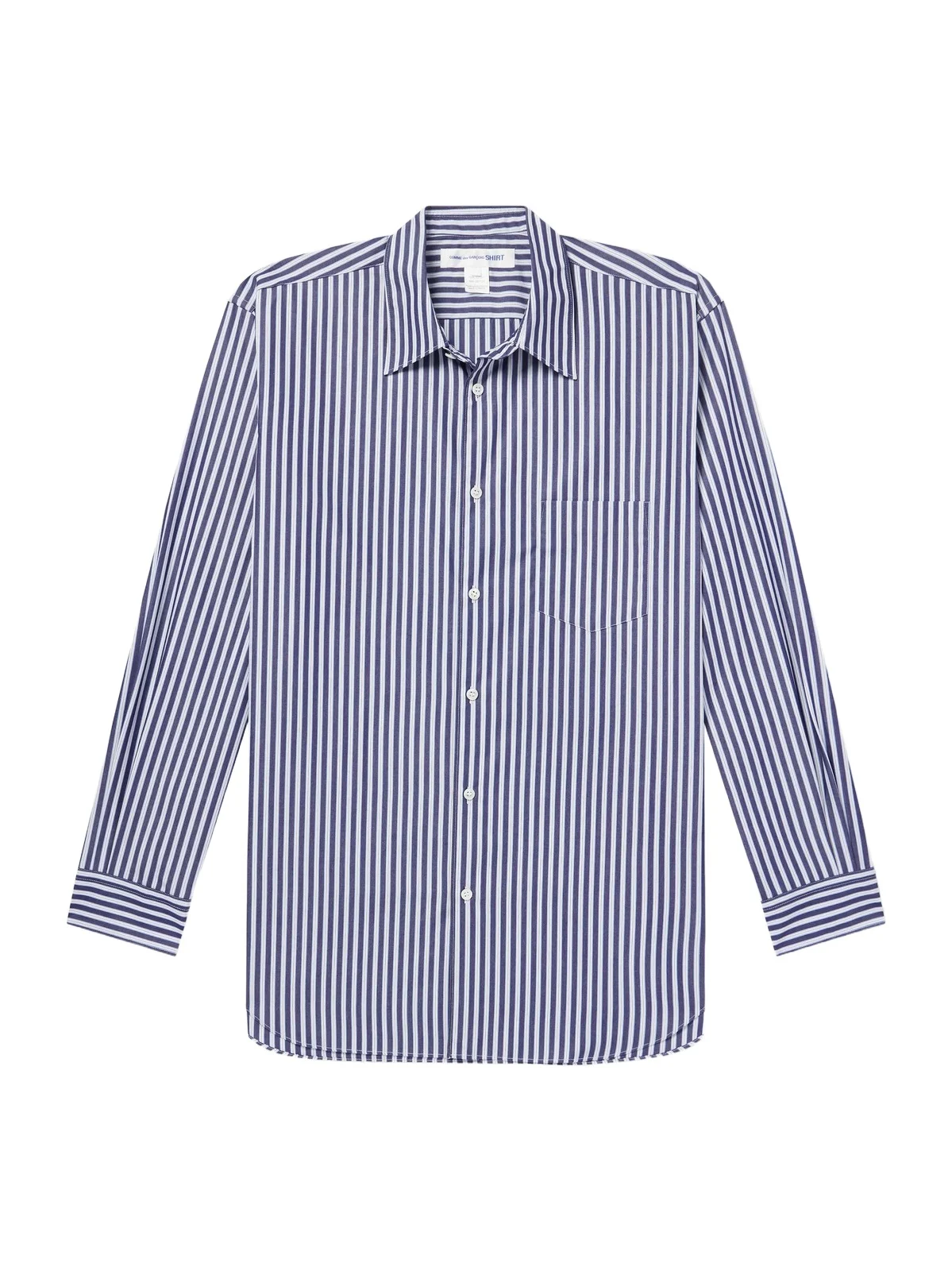 Striped Cotton-Poplin Shirt - Men Striped Cotton-Poplin Shirt - Men