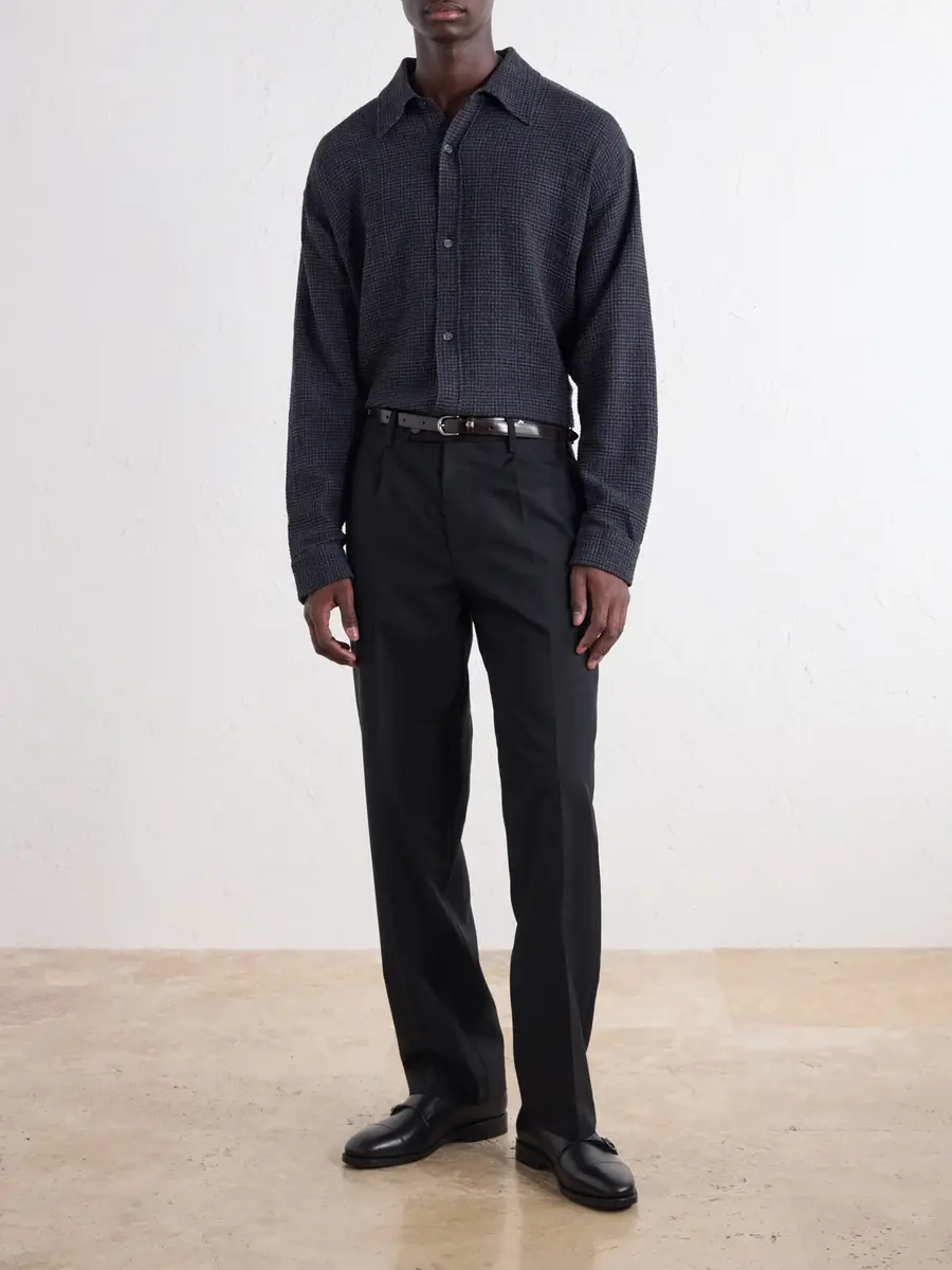mfpen Vacation Checked Cotton and Wool-Blend Seersucker Shirt - Men | Thumbnail 2