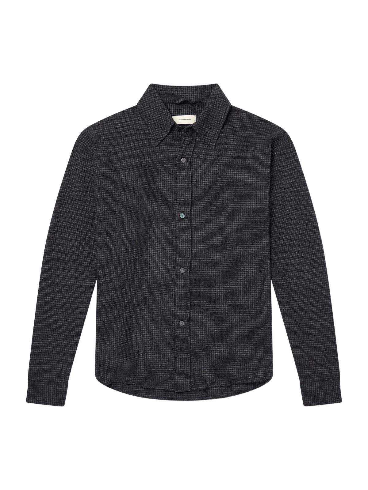 mfpen Vacation Checked Cotton and Wool-Blend Seersucker Shirt - Men