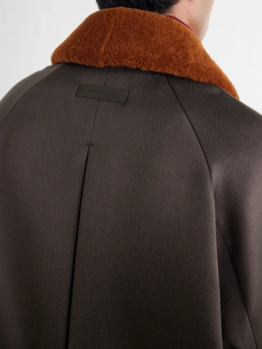 Zegna Shearling-Trimmed Wool and Silk-Blend Twill Blouson Jacket - Men | Thumbnail 6 Zegna Shearling-Trimmed Wool and Silk-Blend Twill Blouson Jacket - Men | Thumbnail 6