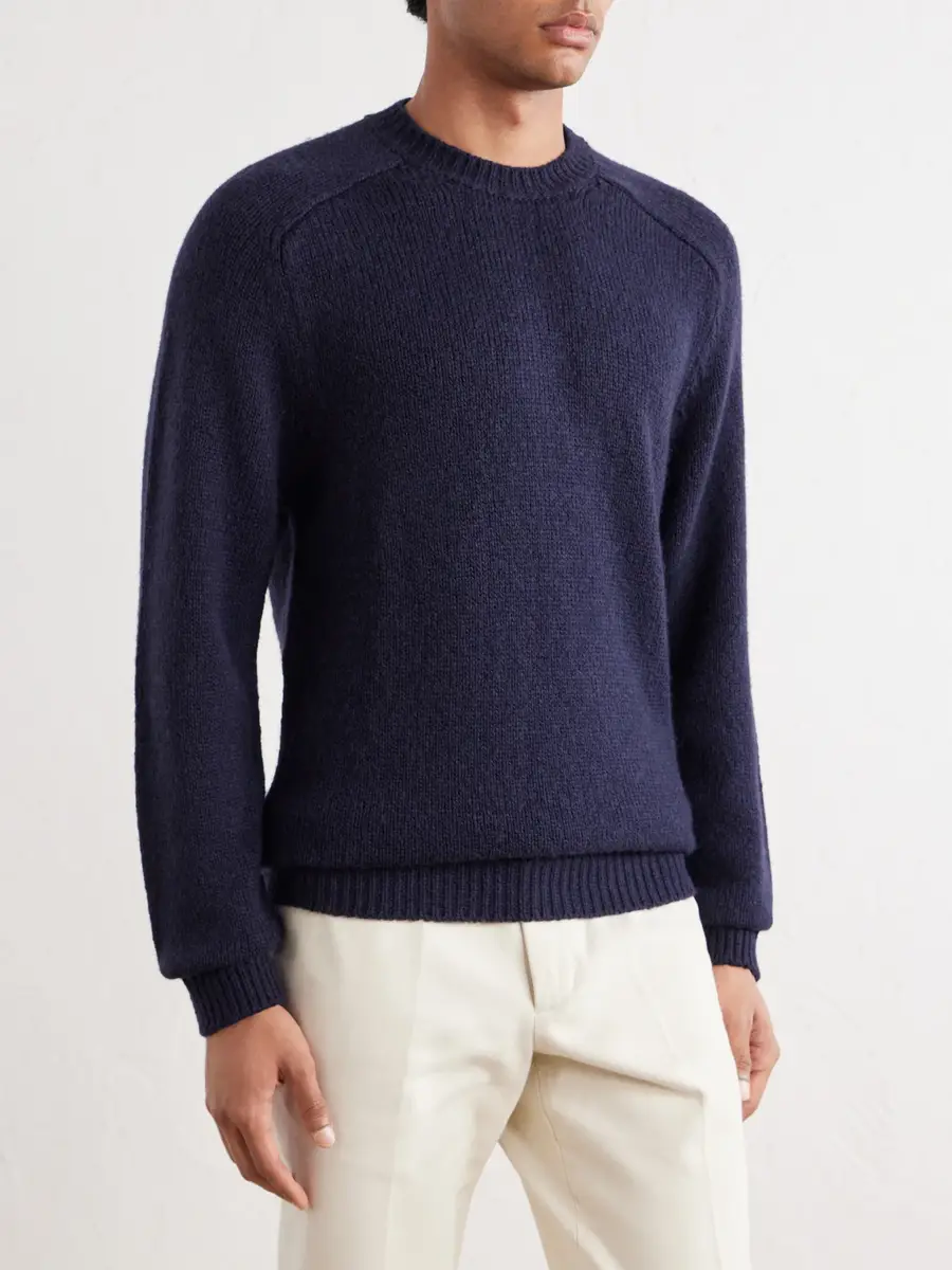 Thom Sweeney Wool and Yak-Blend Sweater - Men | Thumbnail 3 Thom Sweeney Wool and Yak-Blend Sweater - Men | Thumbnail 3